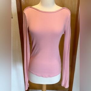 We The Free Soft Pink Long Sleeve Blouse